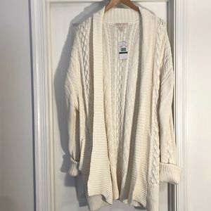 MICHAEL Michael Kors Cream Knit Cardigan